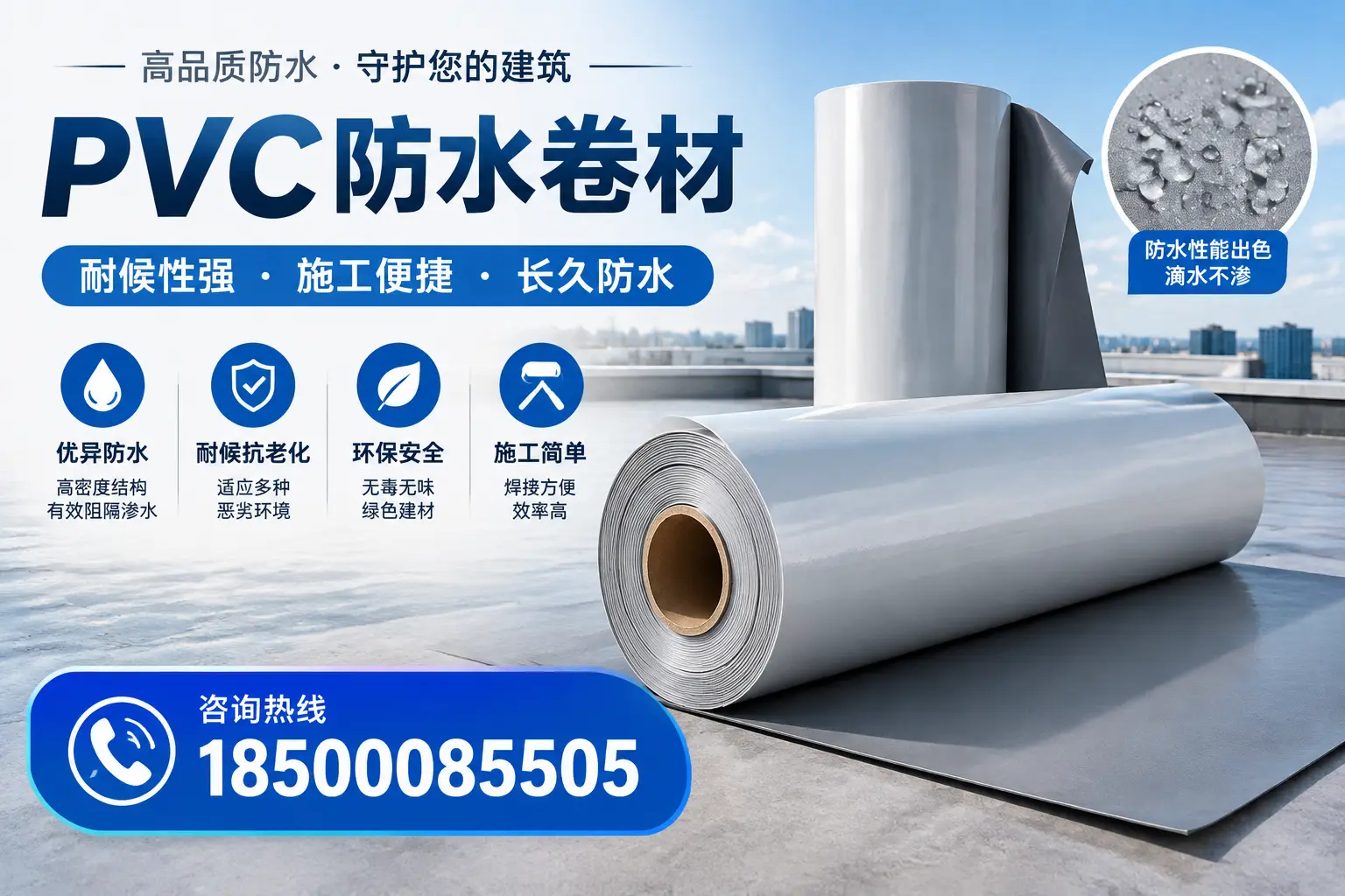 pvc防水卷材在十堰的行业应用前景分析
